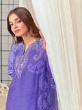 Farooq Hameed Studio Khaddi Net Embroidered Stitched 3-Piece Suit-Romi