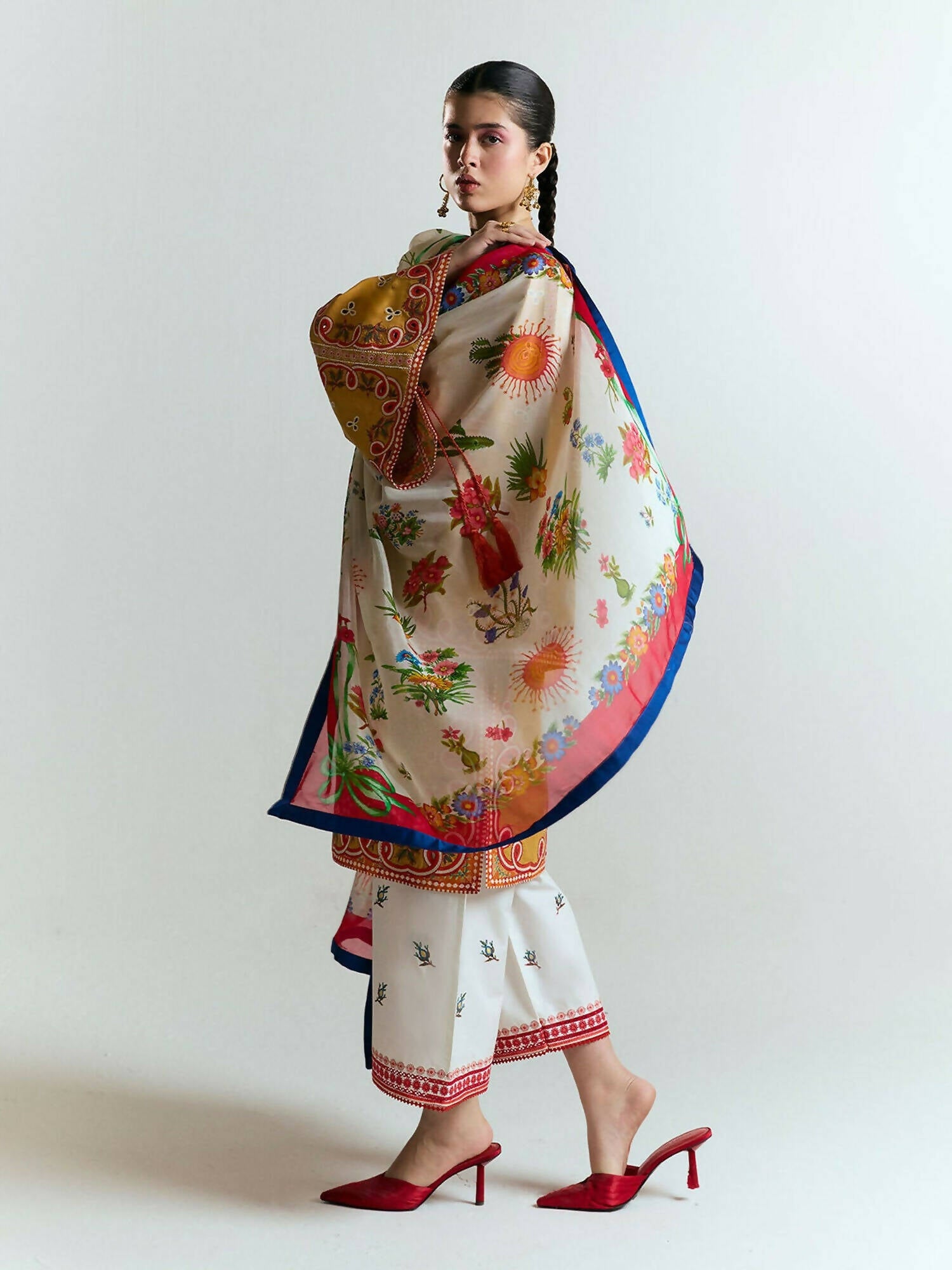 Jugnu by Hussain Rehar SS'25 Edit II Cotton Embroidered Unstitched 3-Piece Suit-TANIM