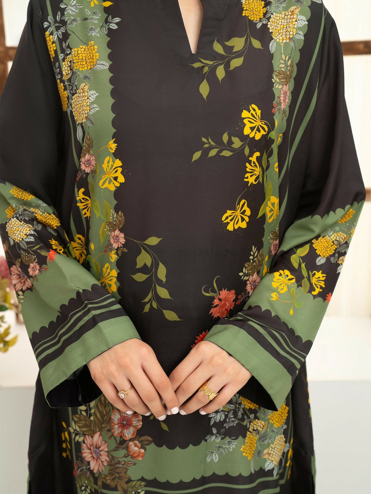 Panache Apparel Florise Lawn Printed Co-Ord Set-Dream Night