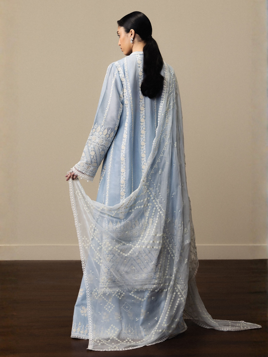 Zara ShahJahan Satori'26 Lawn Embroidered Unstitched 3-Piece Suit-Aoyomi-D1