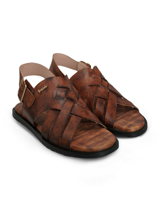 Men's cow leather sandals by Royale Leather with sleek finish and durable design, ideal for casual and semi-formal wear